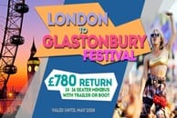 London To Glastonbury Festival Minibus hire